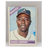 1966 Topps Hank Aaron #500 Damage