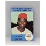 1968 Atlantic Oil Lou Brock Game Card