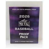 2026 Leaf Metal Baseball 1/1 Proof Pack