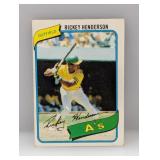 1980 Topps Rickey Henderson RC #482 Corners/Edges