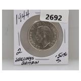 1944 50% Silv Britain 2 Shillings