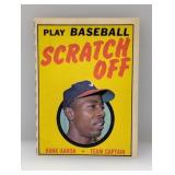 1970 Topps Scratch Off Hank Aaron Unscratched HOF
