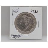 1904 90% Silv Morgan $1 Dollar