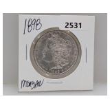 1898 90% Silv Morgan $1 Dollar