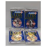 (4) 1991 Fleer Ultra Baseball Packs