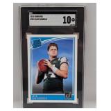 2018 Donruss Rated Rookie #301 Sam Darnold SGC 10