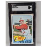 1965 TOPPS PETE ROSE #207 SGC 5