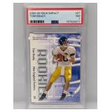 2000 Tom Brady Skybox Impact RC Rookie #27 PSA 7