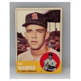 1963 Topps Tim Mccarver #394 Creases/Surface/Stain