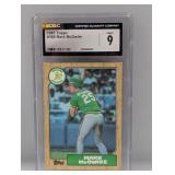 1987 Topps Mark McGwire #366 CGC 9