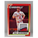 2025 Paul Goldschmidt Topps 1990 Var Red Patch 5/5