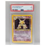 1999 Pokemon Alakazam Holo #1 PSA 7