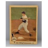 1959 Fleer Ted Williams Fundamentals #72 Damage