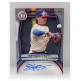2025 Stott Topps Tribute Blue Auto /150 Surface
