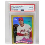 2014 Topps Archives Gold /199 Albert Pujols PSA 8