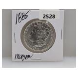 1885 90% Silv Morgan $1 Dollar