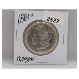 1881-S 90% Silv Morgan $1 Dollar