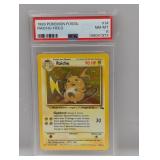 1999 Pokemon Fossil Raichu Holo #14 PSA 8