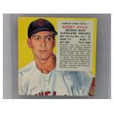 1954 RED MAN TOBACCO ROBERTO AVILA CHAMPION Crease