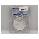 PCGS 2006 MS69 1oz .999 Silv Eagle $1 Dollar