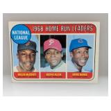1969 TOPPS LEADERS McCOVEY/ALLEN/BANKS Surface