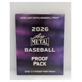 2026 Leaf Metal Baseball 1/1 Proof Per Pack