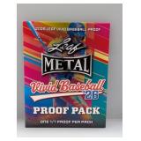 2026 Leaf Metal Vivid Baseball 1/1 Proof Pack