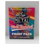 2026 Leaf Metal Vivid Baseball 1/1 Proof Pack