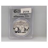 PCGS 2013 1oz .999 Silv Panda 10 Yuan