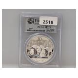 PCGS 2013 1oz .999 Silv Panda 10 Yuan