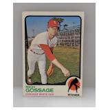 1973 TOPPS RICH GOSSAGE HOF-ROOKIE CARD Stain