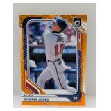 Donruss Optic 2026 Chipper Jones Orange Velocity