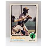 1973 TOPPS Baseball ROBERTO CLEMENTE HOF Crease/MK
