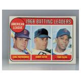 1969 TOPPS BATTING LEADERS YASTRZEMSKI/OLIVA
