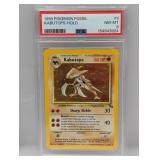 1999 Pokemon Fossil Kabutops Holo #9 PSA 8