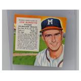 1954 RED MAN TOBACCO Baseball LEW BURDETTE Crease