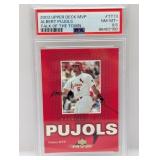 2003 Upper Deck MVP Pujols Talk Town PSA 8.5