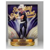 2025 Drake Maye Topps Sunday Showcaseï¿½Purple /100