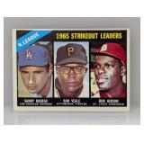 1966 Topps Koufax Veale Gibson #225 Crease