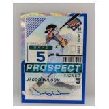 2024 Panini Prospect Jacob Wilson Auto #64/75