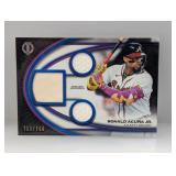 2026 Acuna Jr Topps Tribute Triple Relic Blue /150