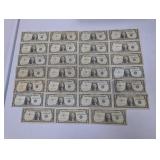 (27) $1 Silv Certificates