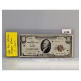 1929 St Louis Fed Reserve $10 Natl Currency