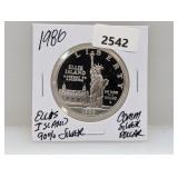 1986 90% Silv Ellis Isl Comm $1 Dollar