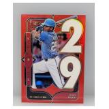2025 James Wood Select Numbers Red Prizm /99