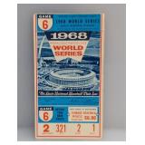 1968 WSG 6 Busch Memorial Stadium St. Louis Ticket