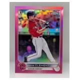 2022 Topps Chrome Pink Ernie Clement Rookie #145