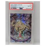 2000 Topps Chrome Pokemon Graveler Spectra PSA 8