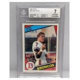 1984 John Elway Topps RC #63 Bgs 7