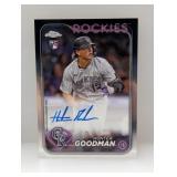 2024 Topps Chrome Hunter Goodman RC Autograph